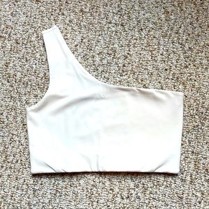 Girlfriend Collective Bianca One-Shoulder Sports Bra